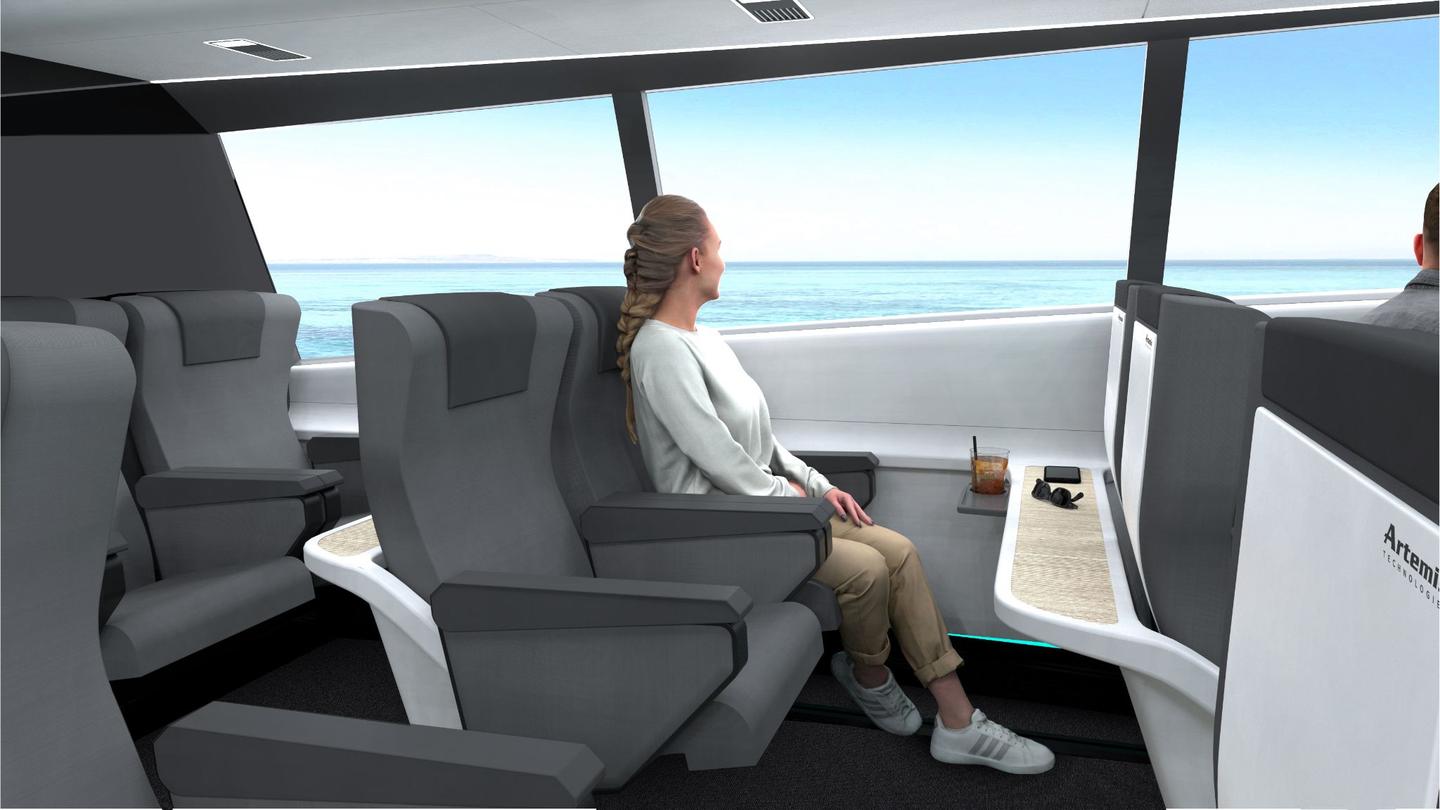 The Escape mixes hydrofoil speed with luxury interiors