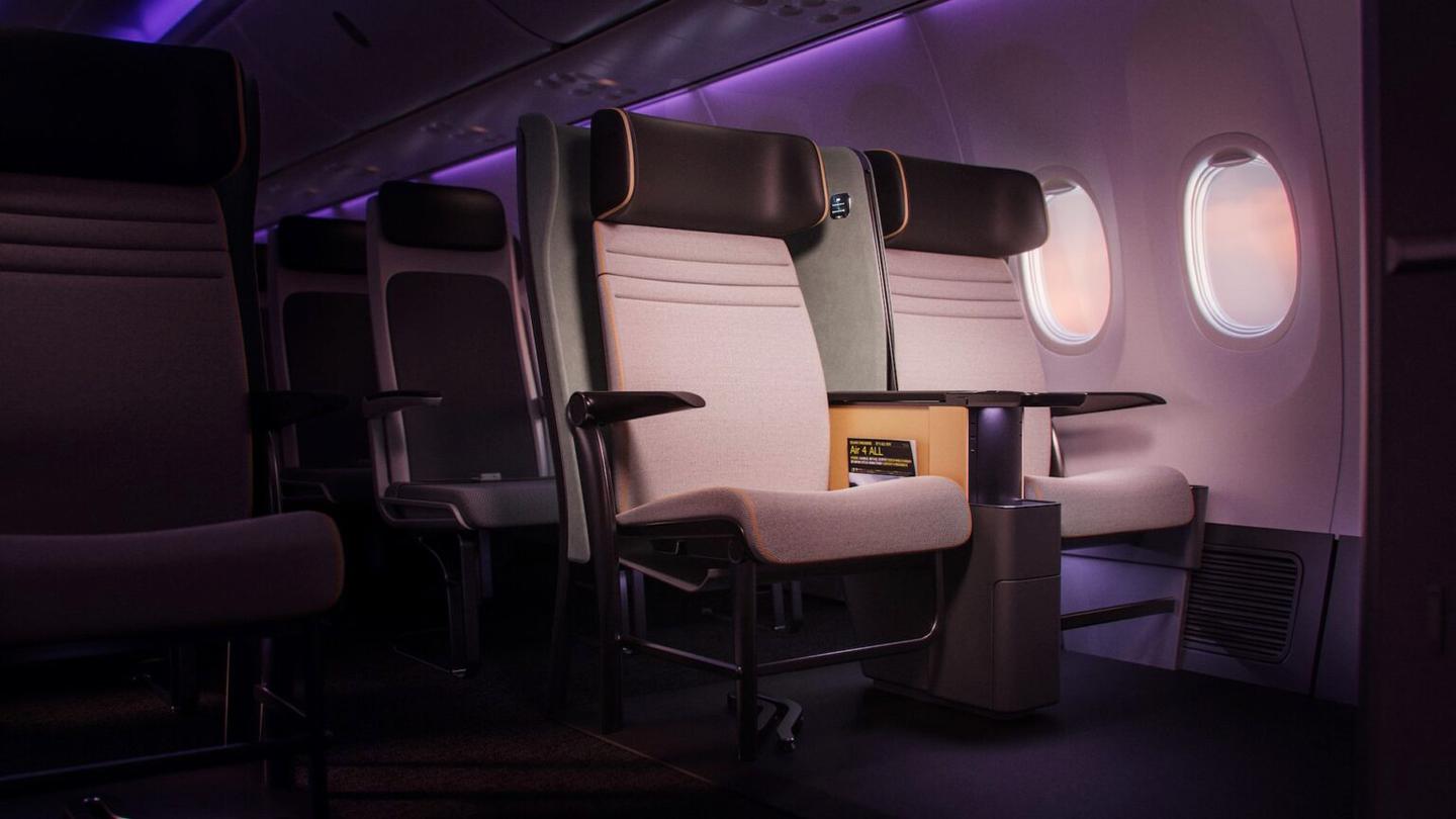 The seat looks and works like any other when its special features aren't required