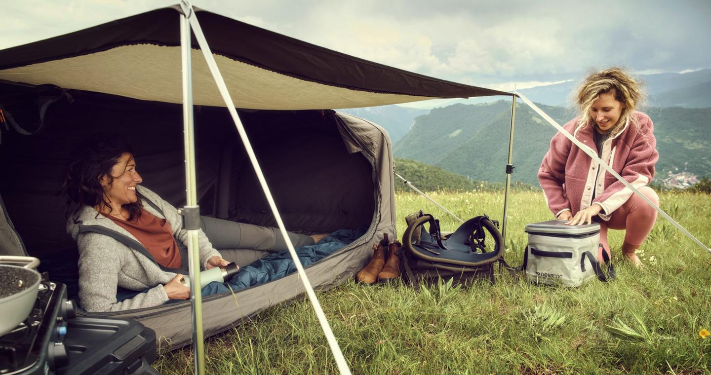 The Dometic Pico sets up like a breezy afternoon sun shelter and a cozy, inflated overnight swag