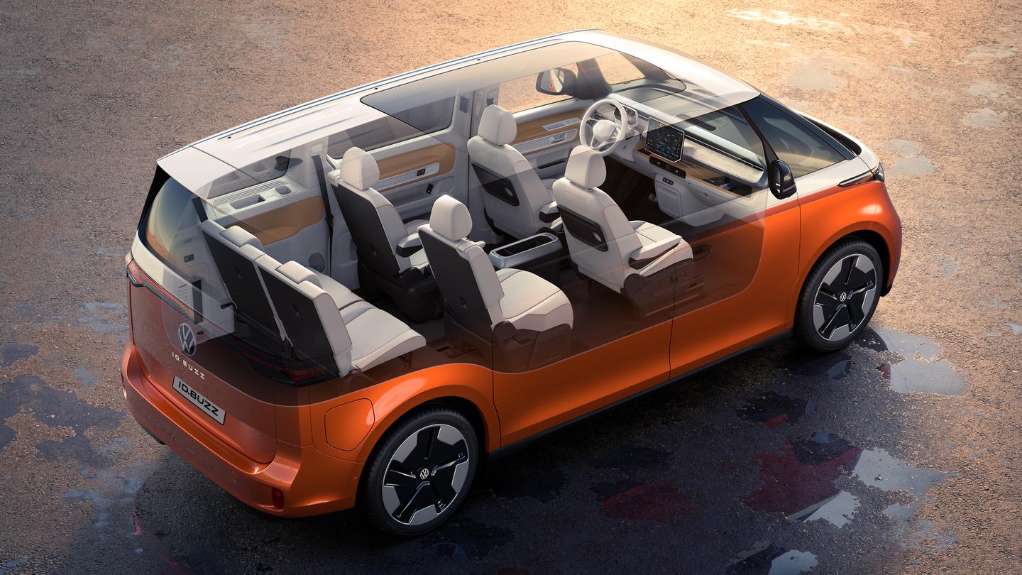 Volkswagen ID. Buzz three-row, six-seat configuration