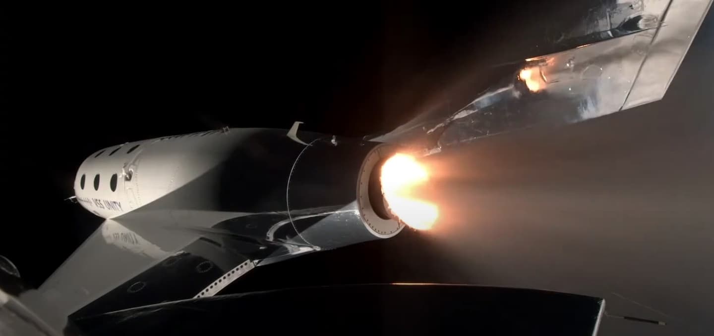 VSS Unity firing its engine