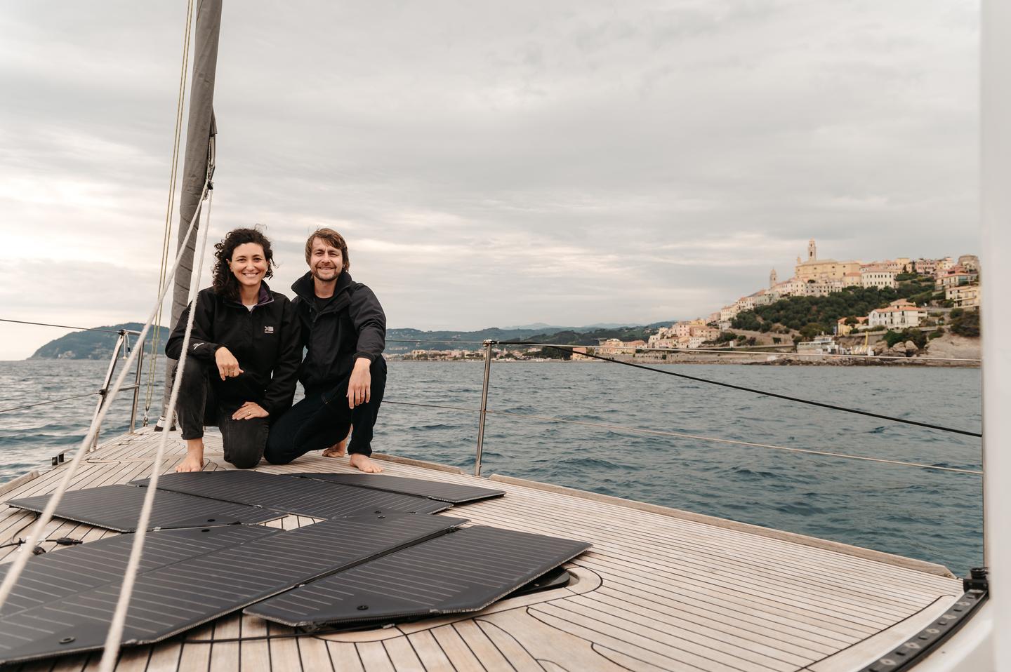 Sailors, campers and all-around travelers, Levante founders Sara and Kim-Joar search for a better off-grid charging solution