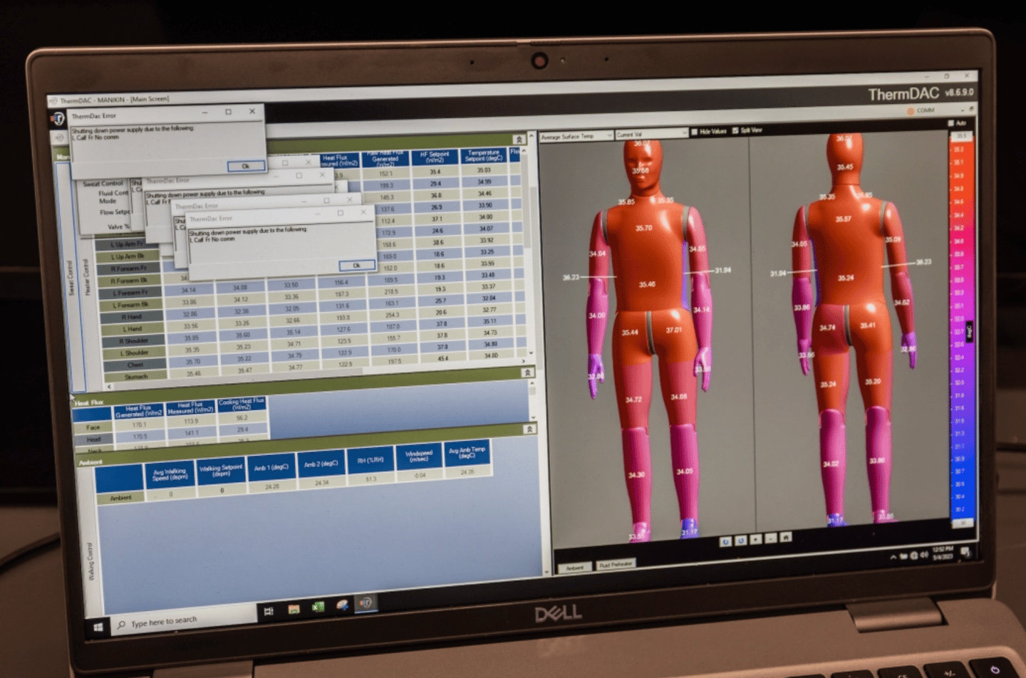 ANDI's sensors can be individually controlled and adjusted to mimic di