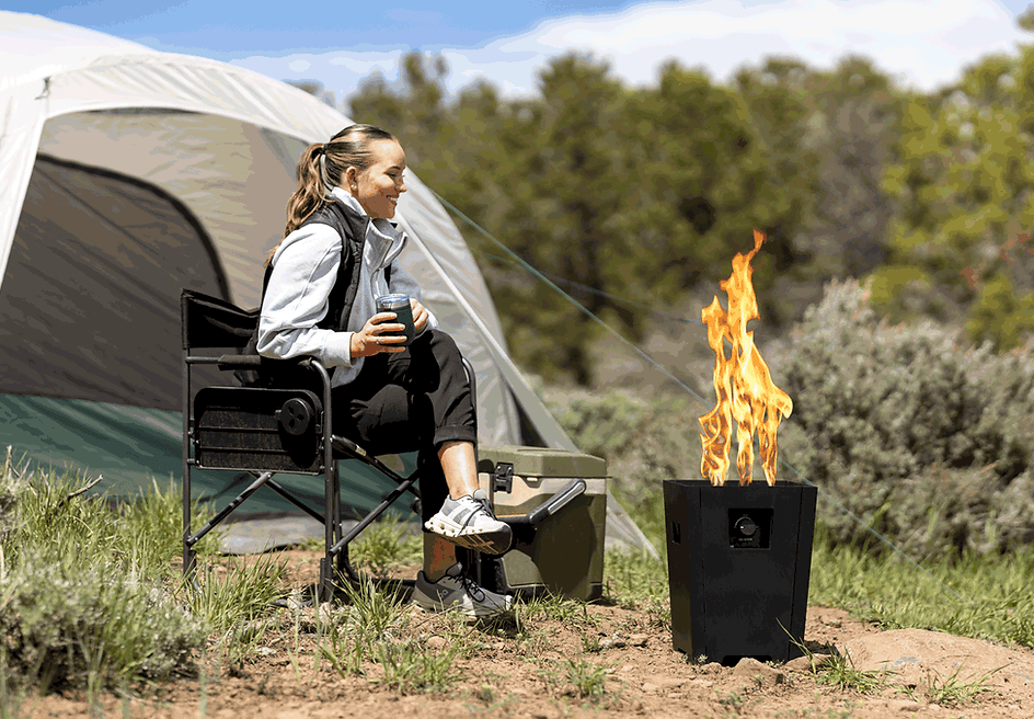 Assemble the Firestorm in minutes and enjoy a campfire, even when and where wood fires are banned