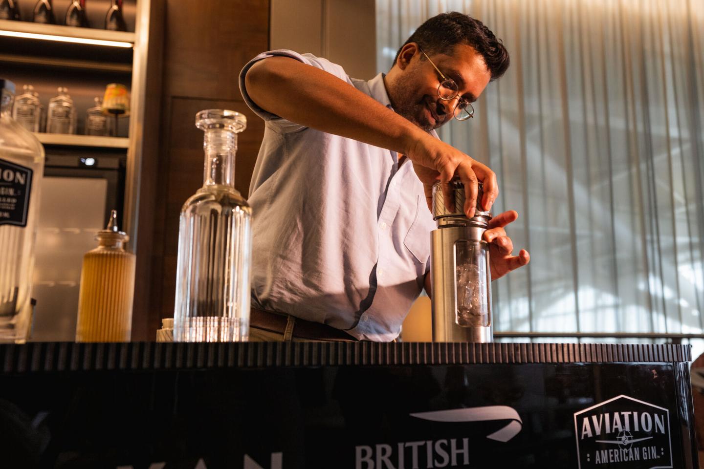 While the Callum mixer does the heavy stirring, the bartender, amateur or pro, is still needed to measure and pour the ingredients