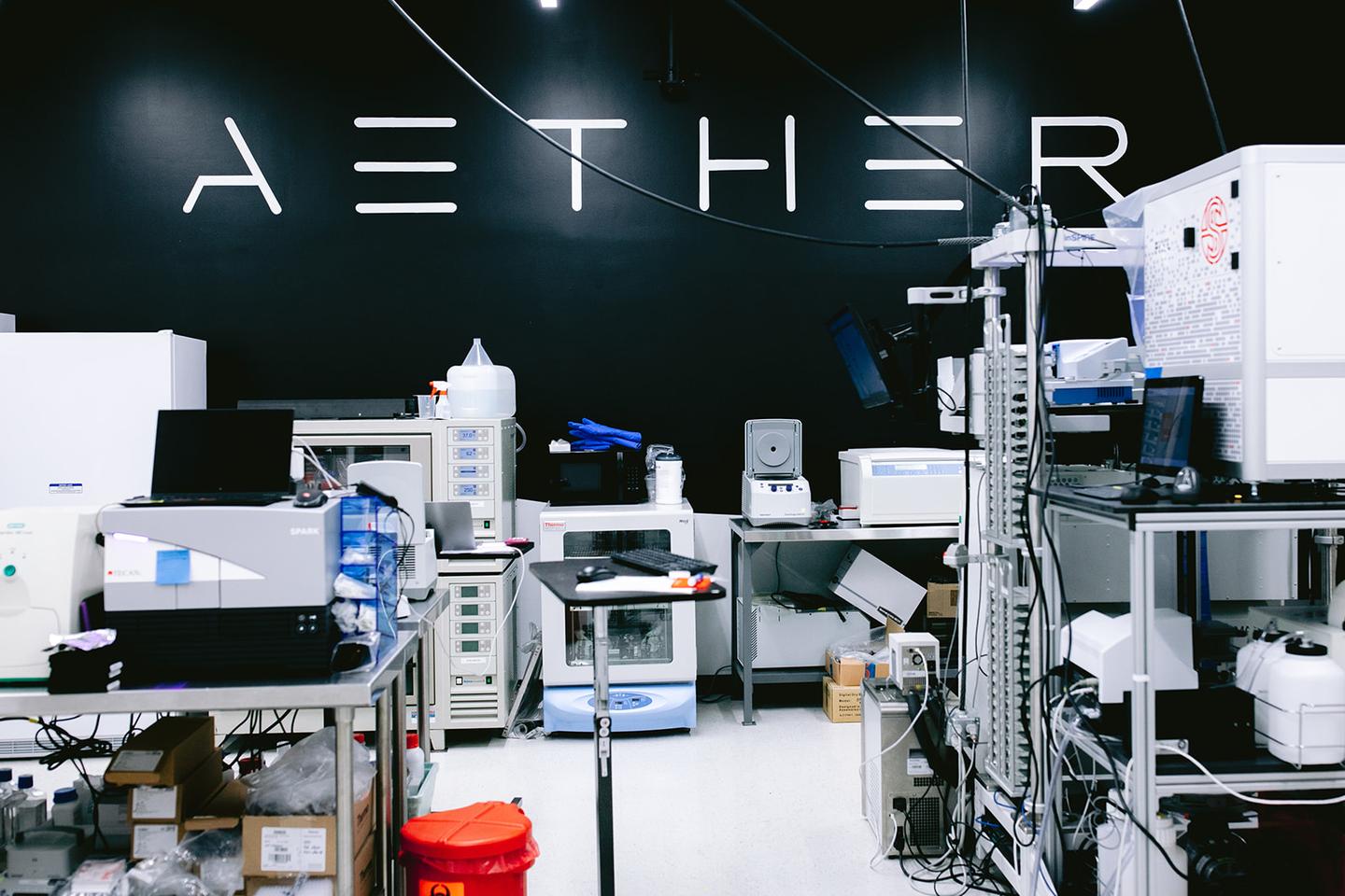 Inside of one of Aether's labs