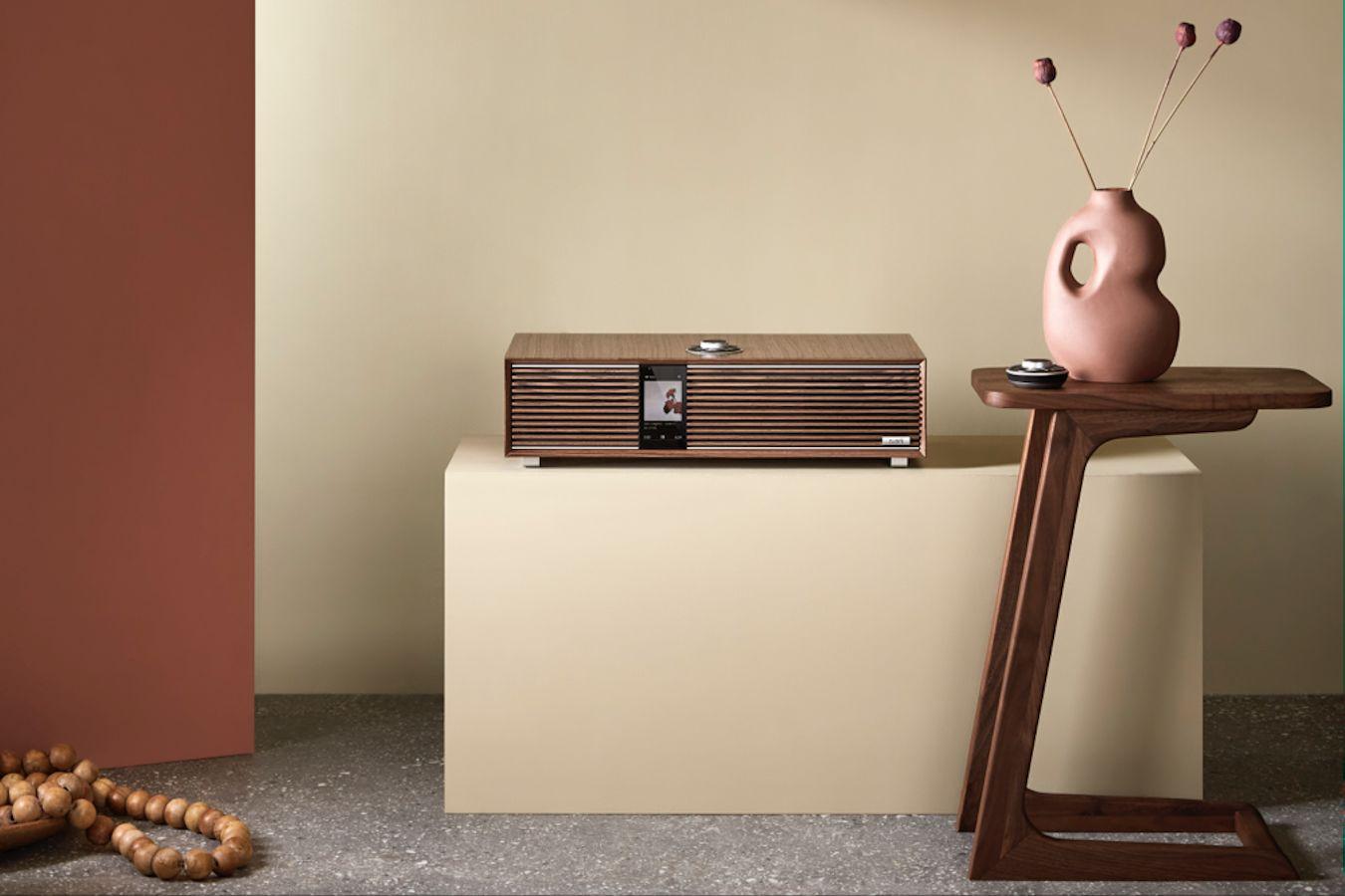 The Ruark R410 music system comes with Spotify Connect and TiDAL Connect built in, along with Chromecast and AirPlay, and there's support for multi-room setups