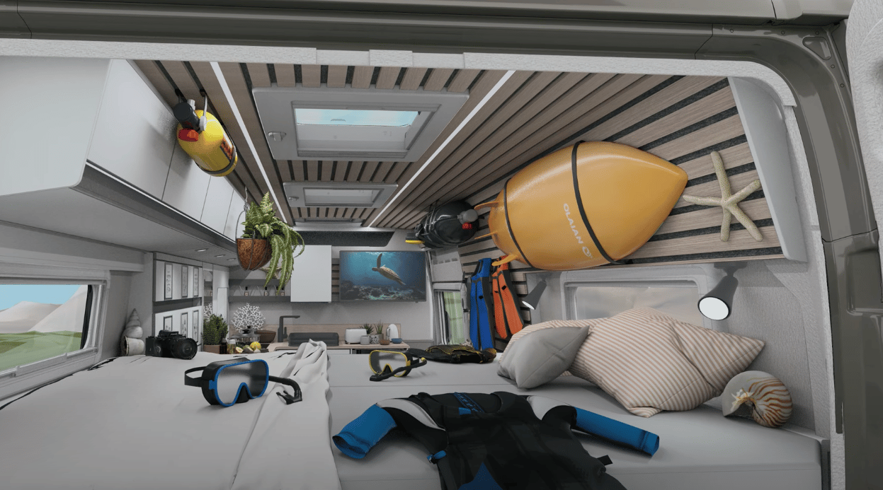 A more utilitarian, gear-hauling take on CaraLife 630 LQ wall personalization