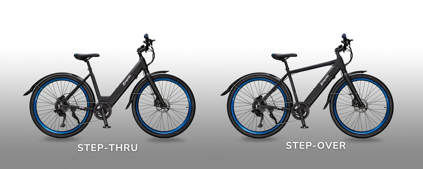 The 9S Pro V2 can be configured with a step-through or step-over frame
