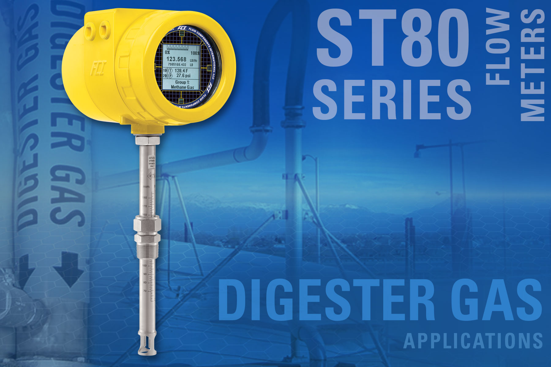 Rugged ST80 Digester Gas Flow Meter Provides Accurate, Safe, & Compliant Measurement