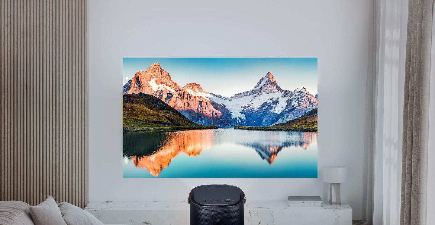 A Light Wall feature offers a choice of 26 virtual scenes to brighten up a blank wall