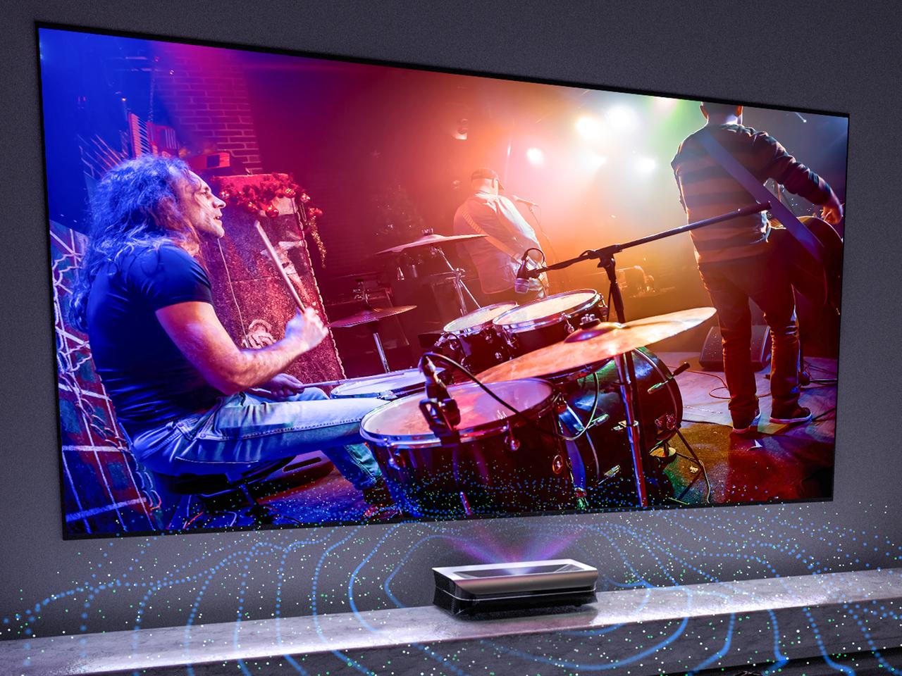 The Pro Series Laser TVs rock a 36-W Dolby Atmos sound system