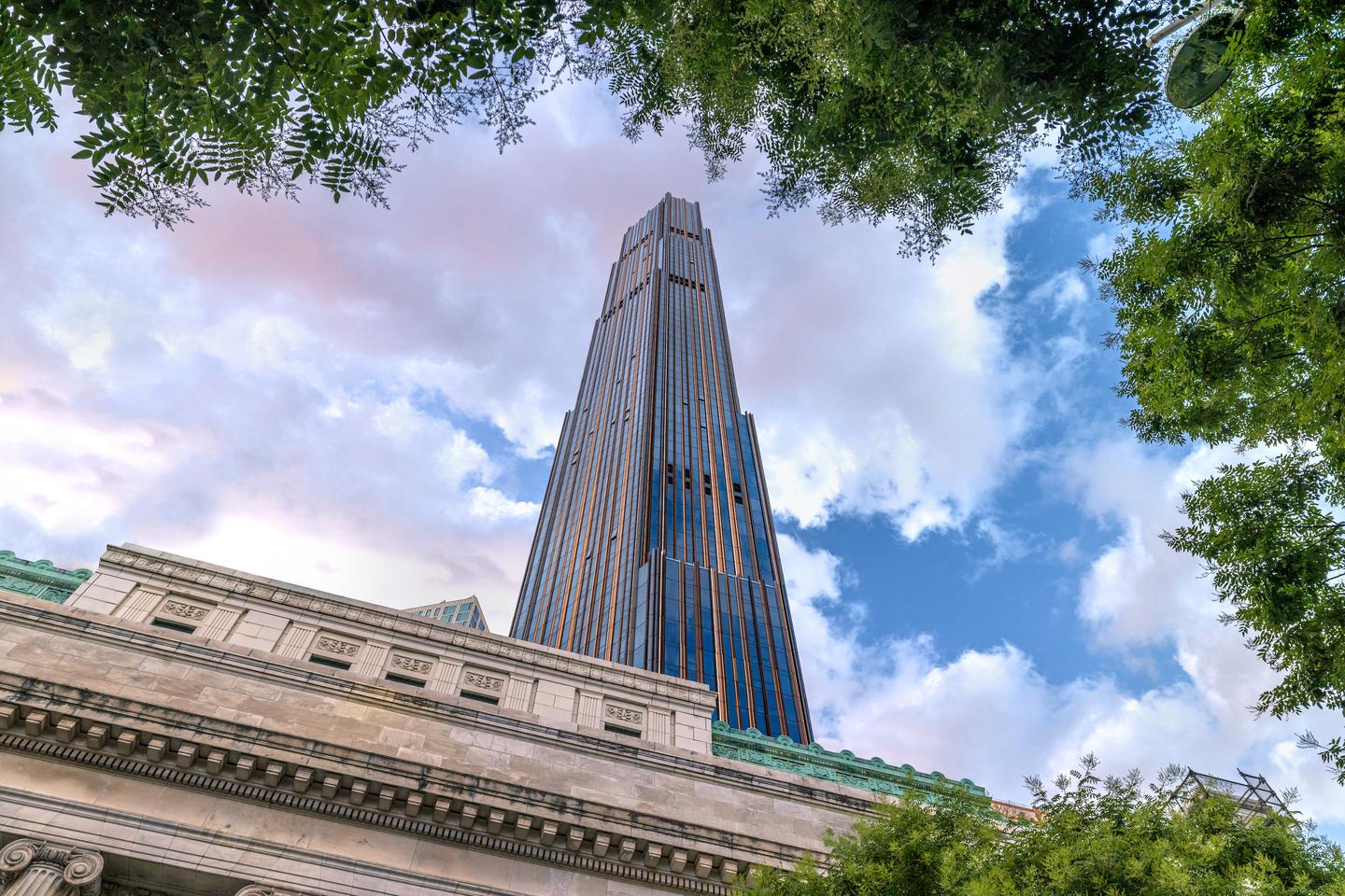 The Brooklyn Tower consists of 93 floors, most of which are taken up by residential space
