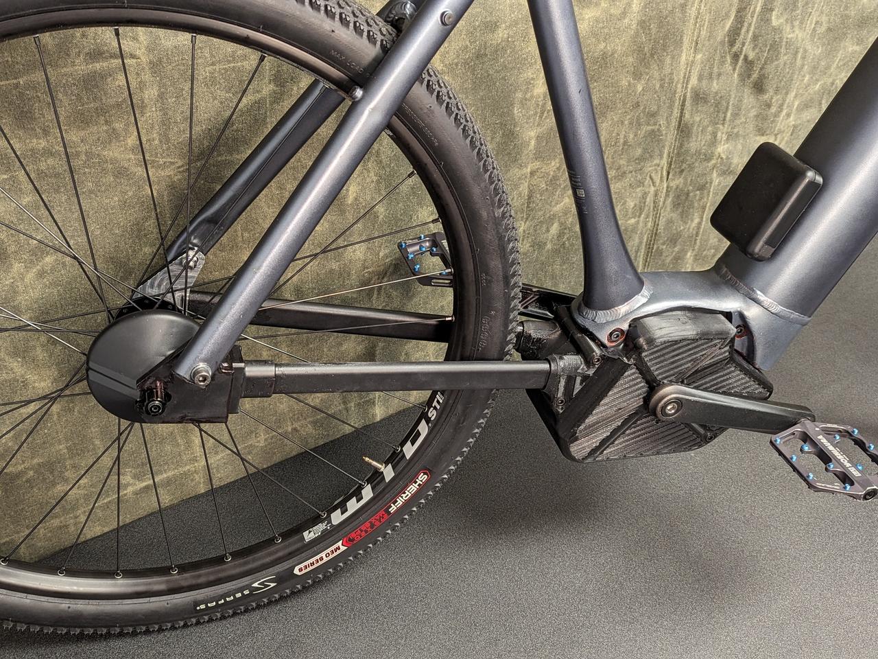 Prototype bikes feature fully enclosed shaft drive systems