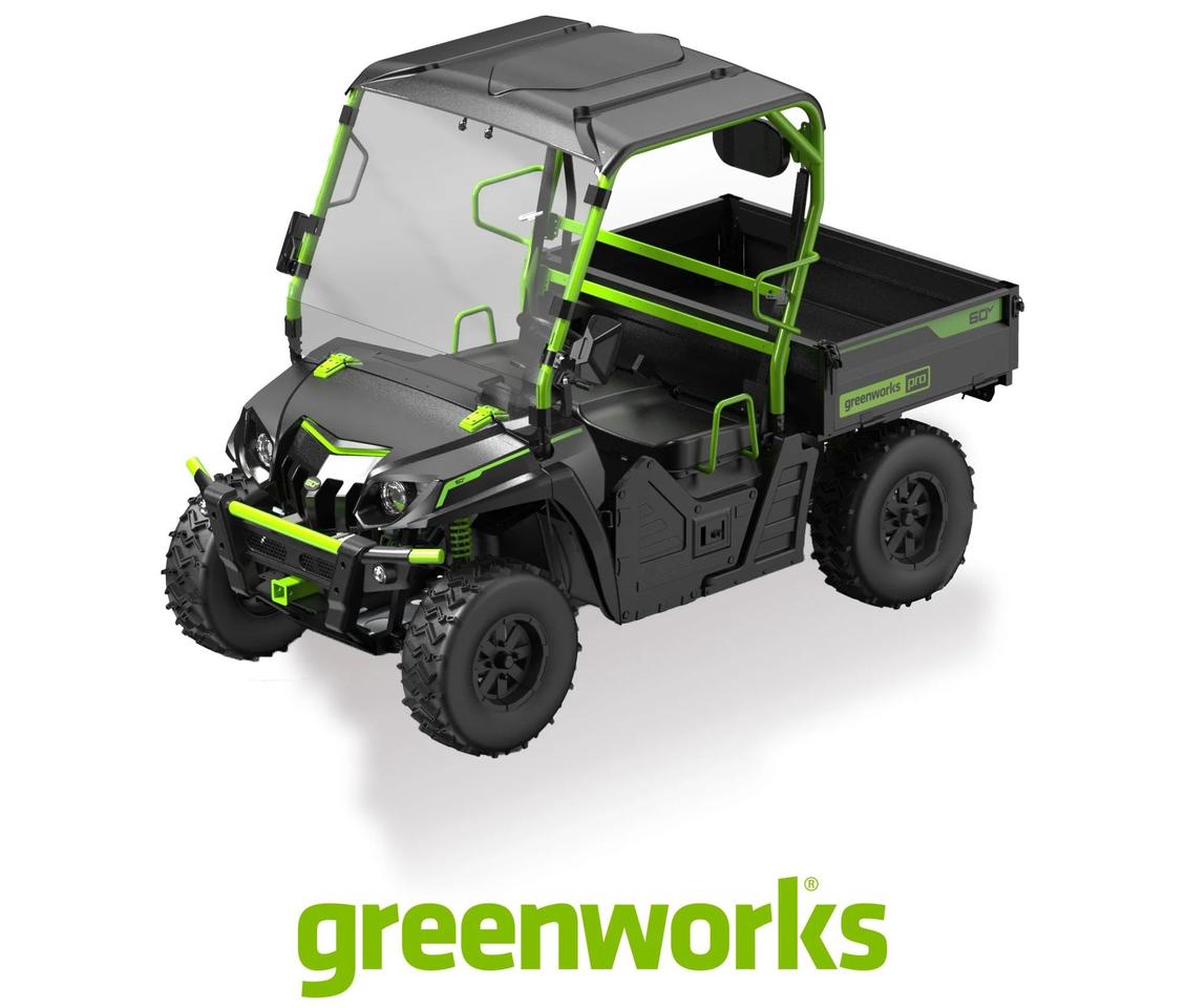 The Electric Utility Task Vehicle (UTV) can haul up to 550 pounds in back, or two up to 500 lb