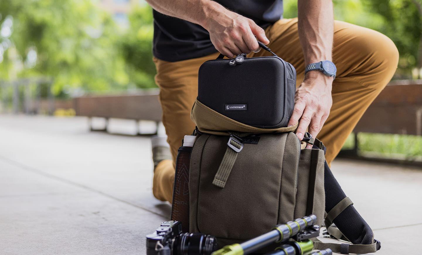 The Leatherman Adapt Kit can be carried on its own or inside a backpack