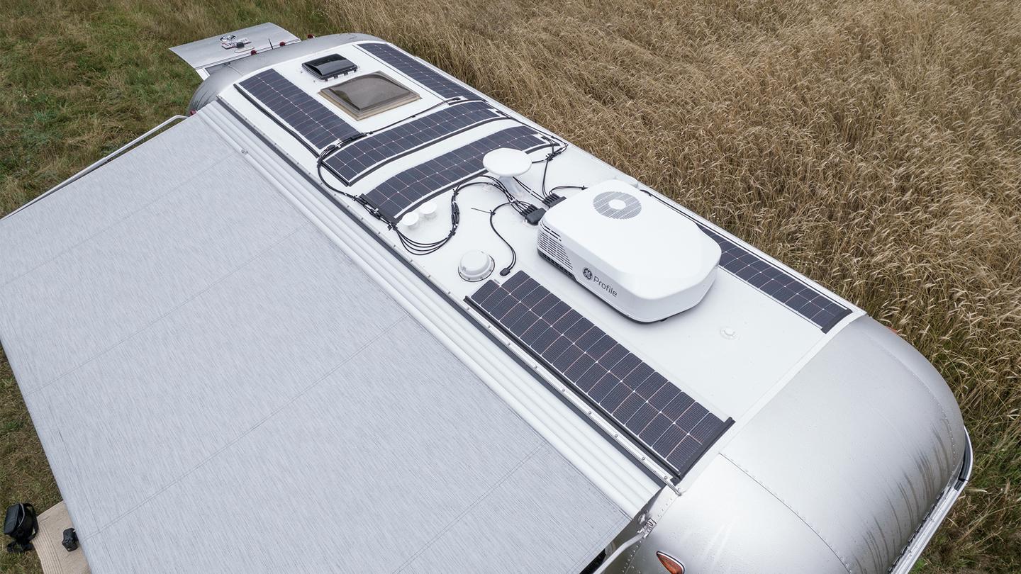 600 watts of solar help to keep the 810-Ah lithium battery bank charged