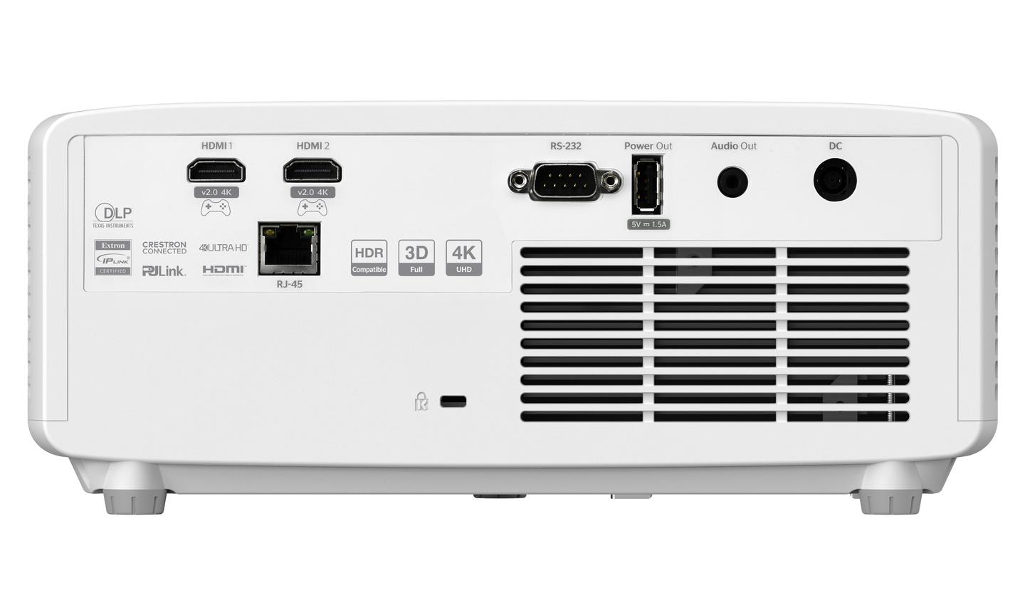 Two HDMI ports, powered USB and Ethernet LAN around back