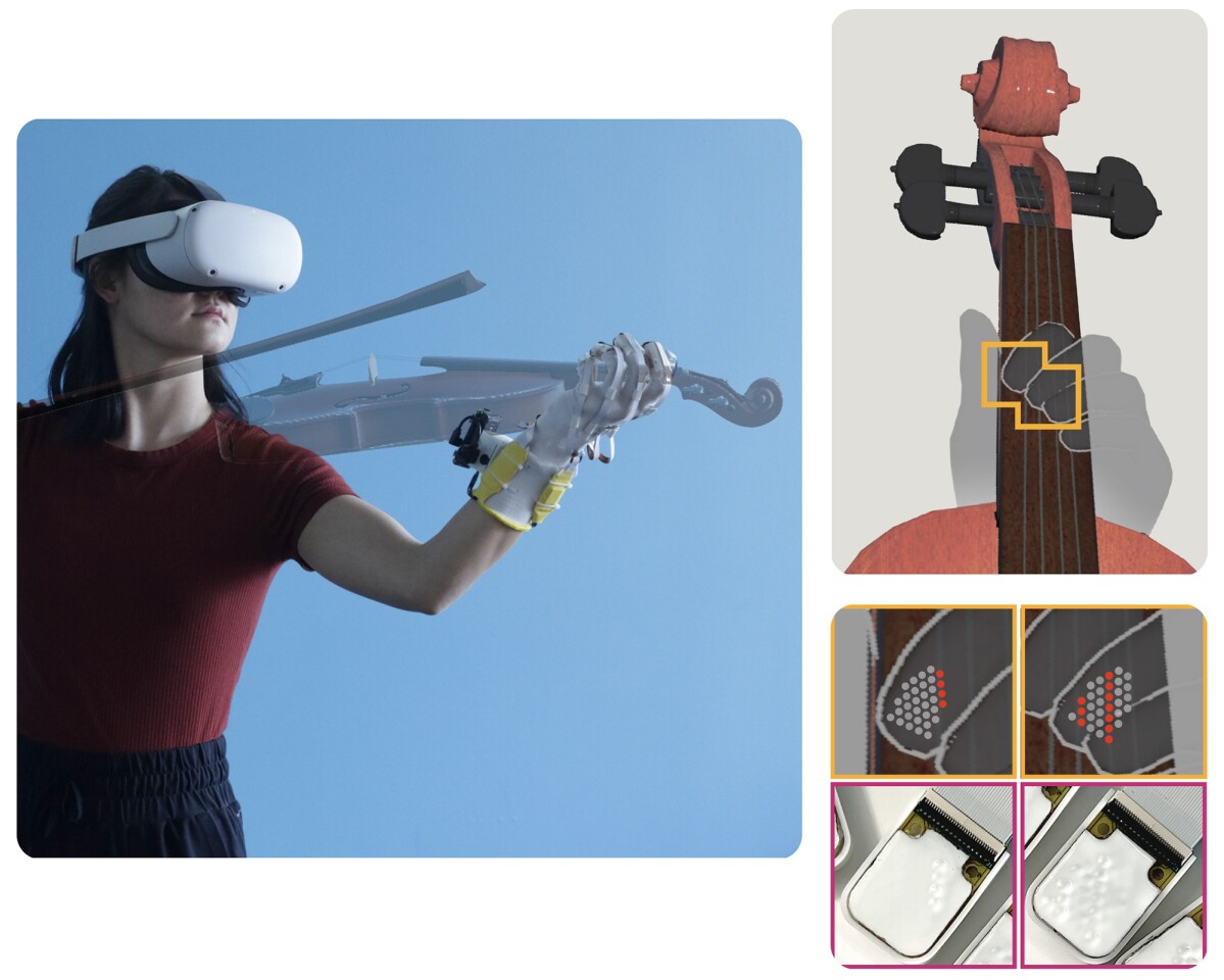 160 dynamic haptic feedback actuators are designed to provide the user with high-res touch