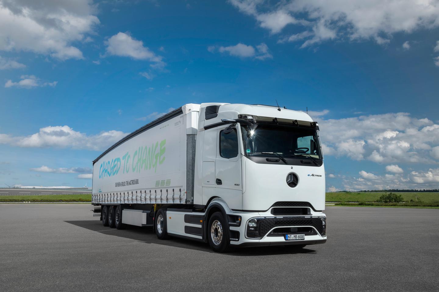 The cab has been designed for optimum aerodynamic efficiency