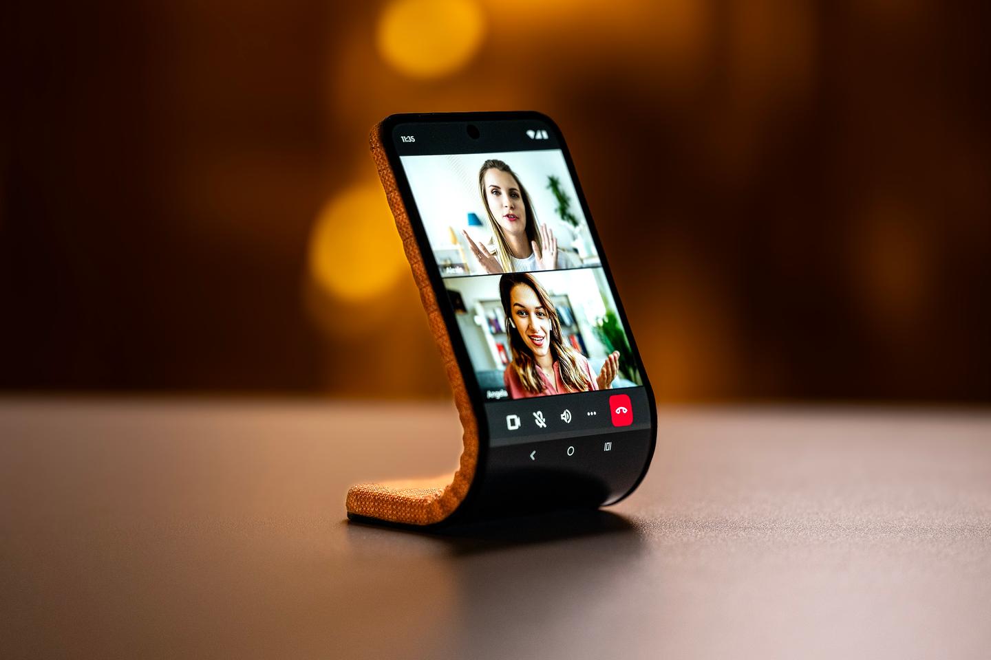 Who needs a separate phone stand when this concept can stand on its own?