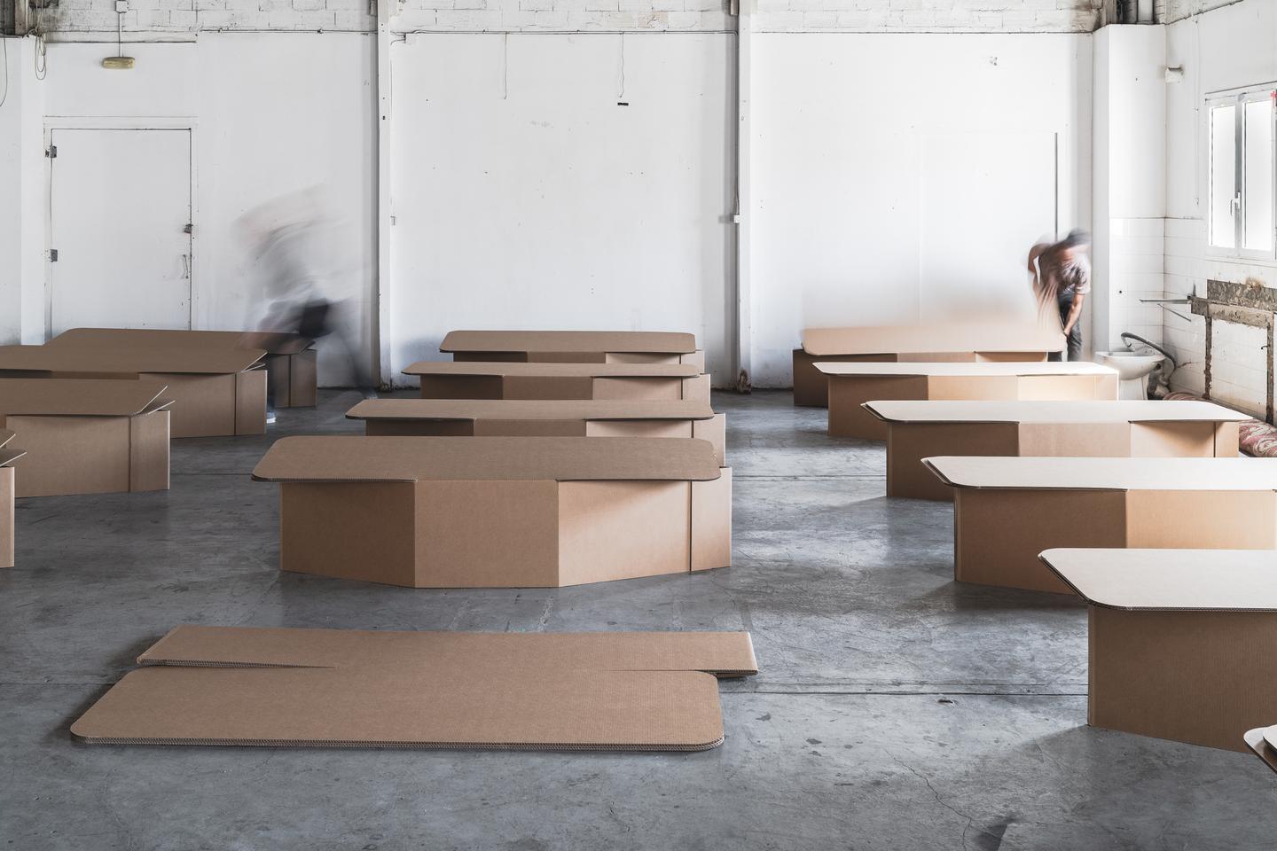 A single person can set up 70 beds in an hour, by simply opening the bed like a cardboard box, which is effectively what it is!