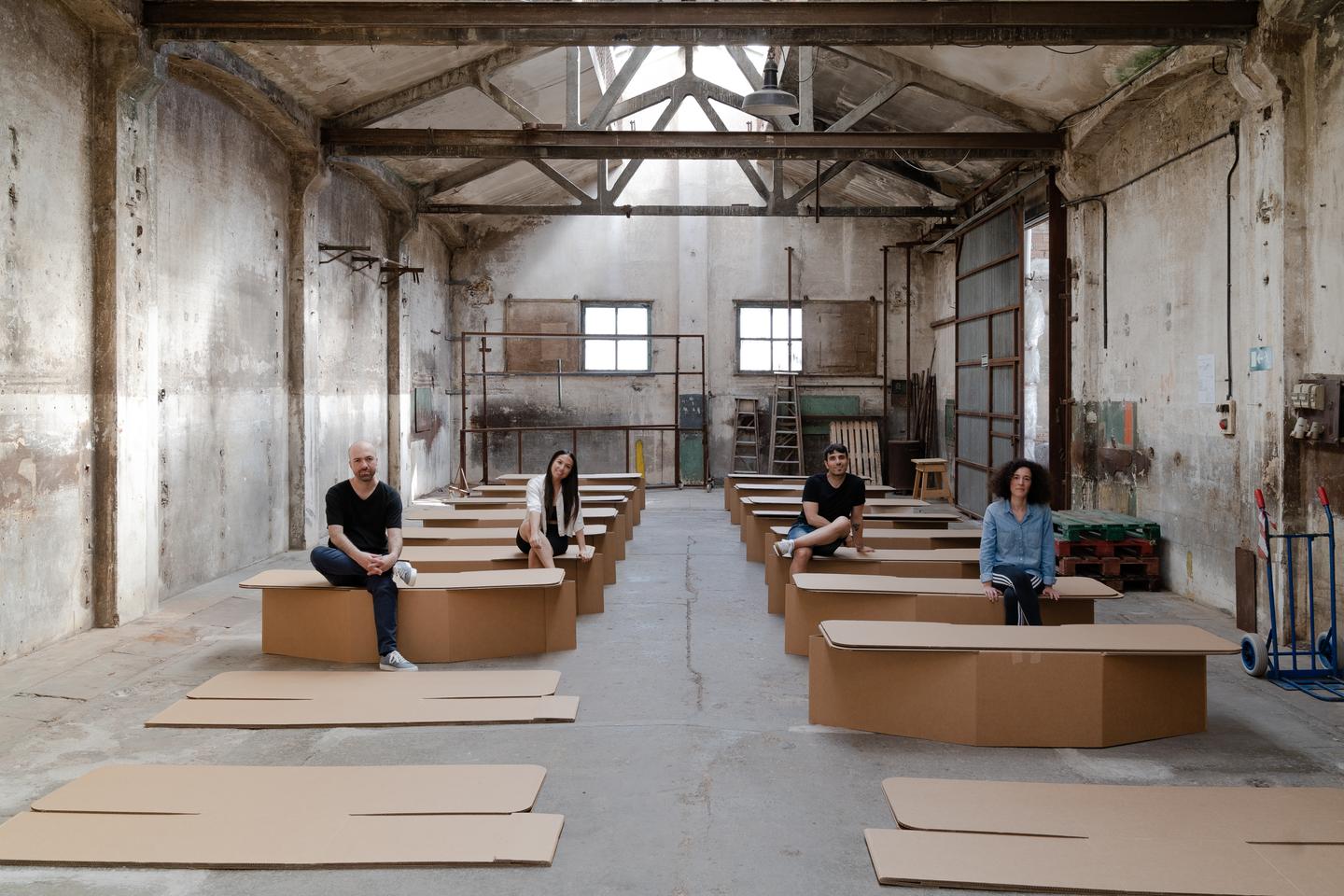 Cardboard is the cheapest structural and durable material there is. It is a fast, versatile and cost-effective solution and easily lasts long enough to cope with a humanitarian emergency and is indeed double the approved strength of a humanitarian bed. Most importantly, it can provide comfort and shelter in a time of high vulnerability.