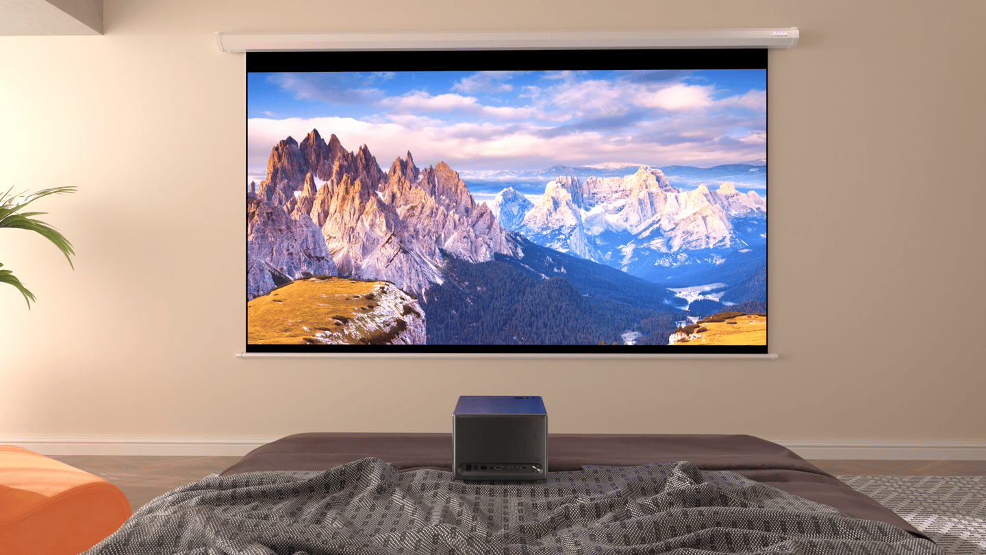 The C1 triple-laser projector can put out 1,600 ANSI lumens, is good for 4K UHD Dolby Vision imagery, and includes a JBL sound system
