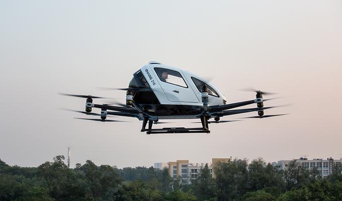 The eHang EH 216: a 16-prop, two-seat, autonomous eVTOL air taxi