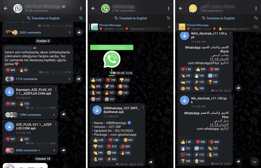 Malware with 430,000 monthly attacks hit WhatsApp, Telegram users  