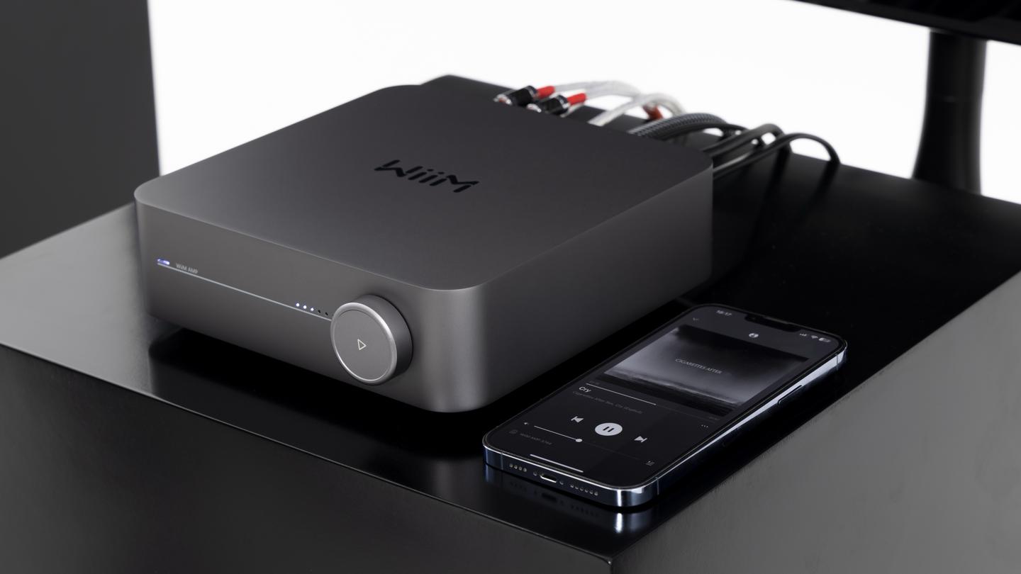 Listeners can access streaming services and tweak EQ via the Wiim Home app, or play straight from a favorite music app