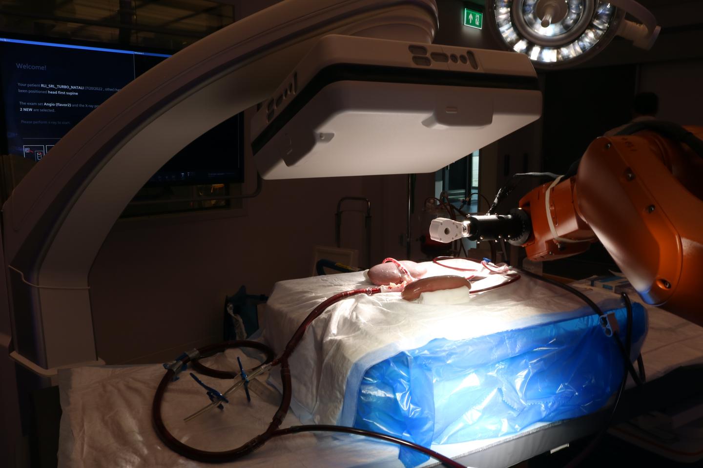 The lab setup utilized in the study