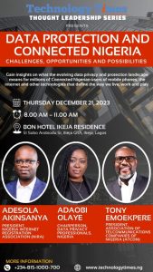 Connected Nigeria: ATCON, NiRA, DPP review data protection at Technology Times Thought Leadership Series