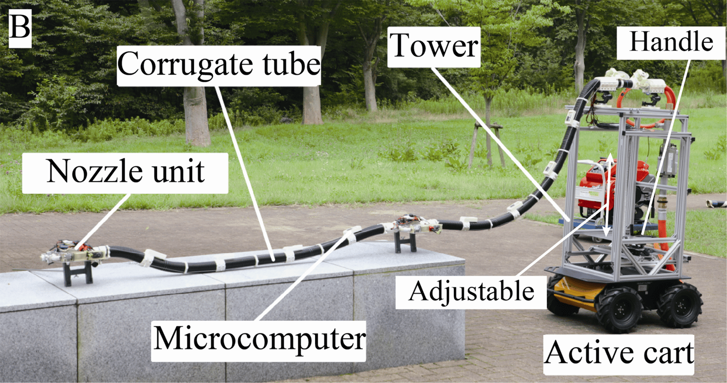 The current prototype is a tad on the short side, with just four metres of hose