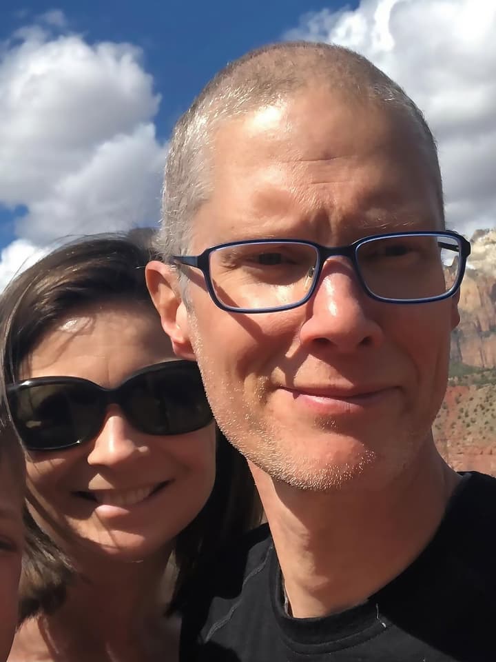 Chris Gregg and his wife, Denise