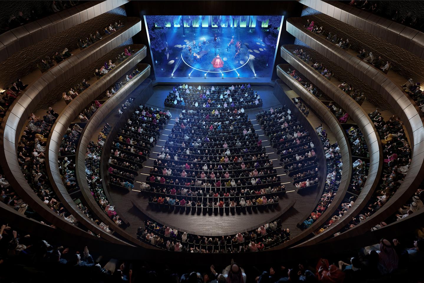 The Royal Diriyah Opera House's main theater will have a total capacity of 2,500 people