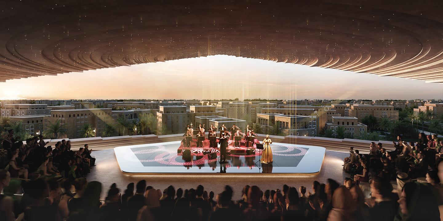 The Royal Diriyah Opera House will include a rooftop amphitheater performance space