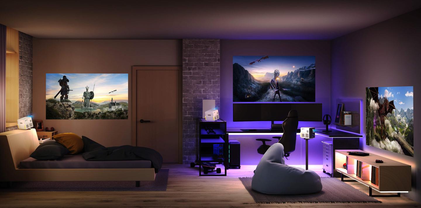 The BenQ X300G features 3D keystone correction for flexible placement
