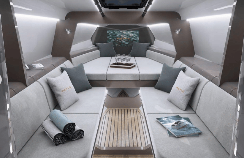 Mayla offers a variety of color and material options