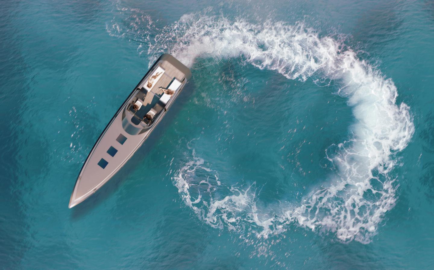The Mayla GT gives owners the thrills of a powerboat with the luxury and comfort of a yacht