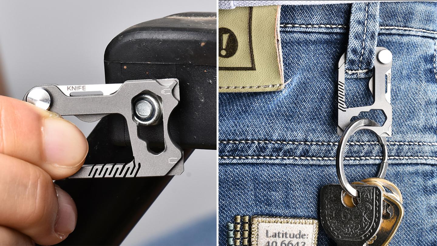 The Urbanix's hex wrench section also serves as a receptacle for a key ring