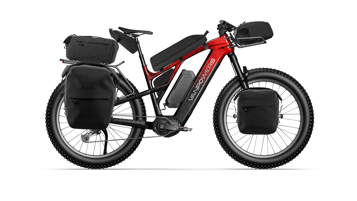 The GrandTeton all-terrain ebike can haul up to 400 lb, including the rider