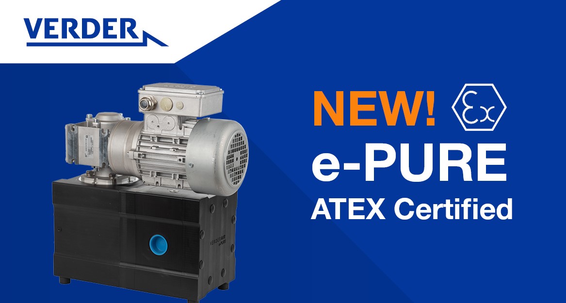 Verderair e-PURE Now ATEX Certified!