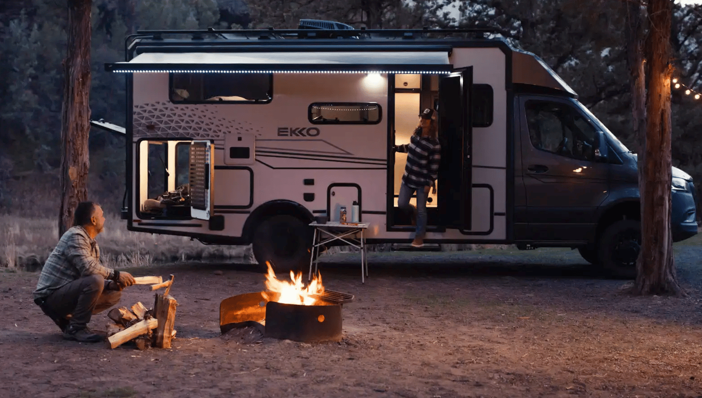 Like the Transit model, the Ekko Sprinter is designed to get deeper into the wild than the average Winnebago, offering superior off-grid and gear-carry capabilities