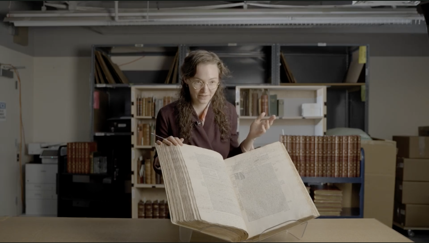 At Folio size (424 x 282 mm = 16.7 x 11.1 inches) and over 800 pages, "De humani corporis fabrica" has a considerable presence.