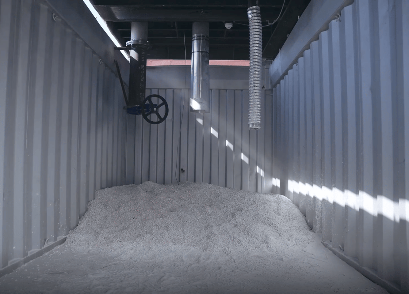 Limestone pebbles can be offloaded and sold at ports
