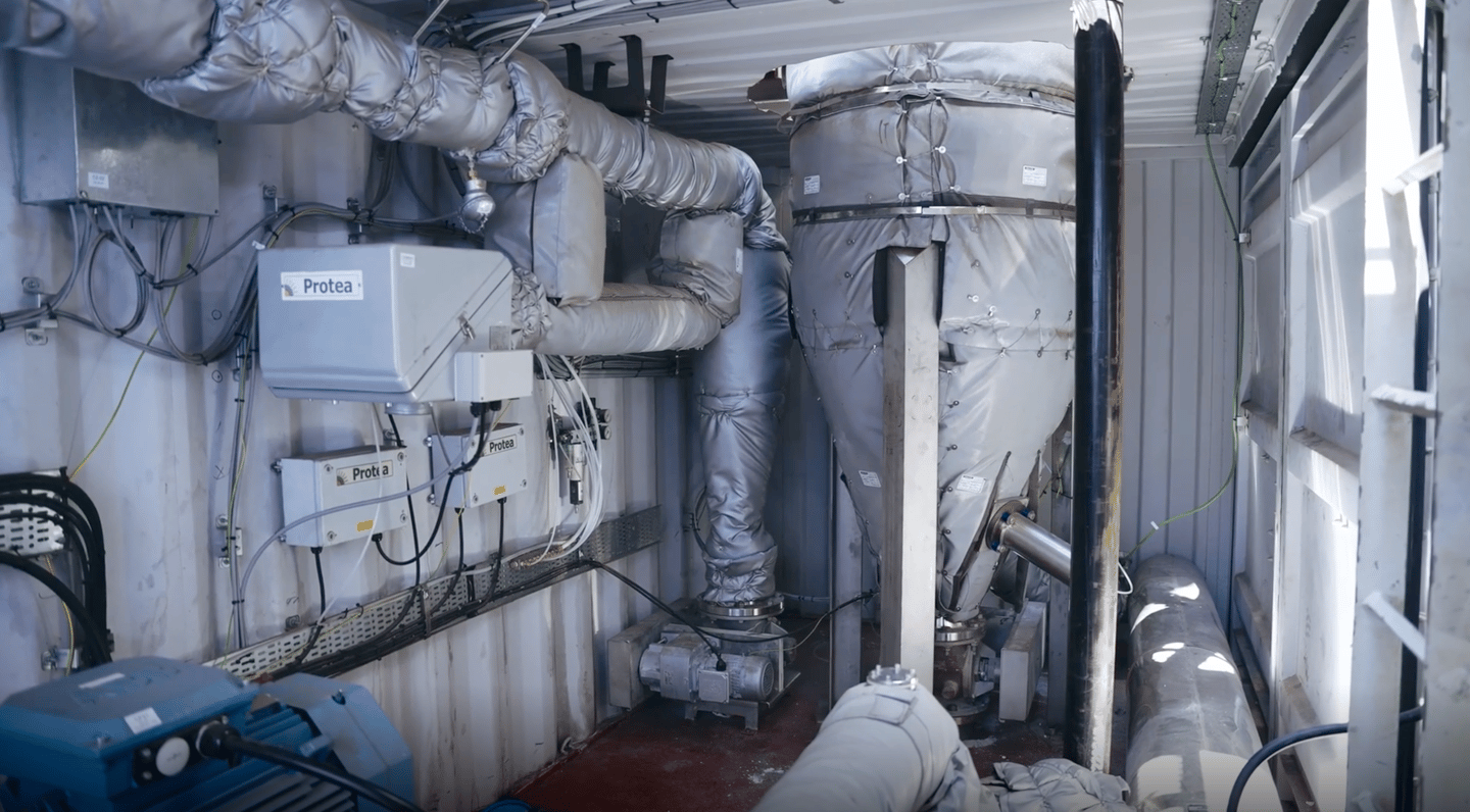 The carbon capture prototype sailed for two months, capturing around a ton a day