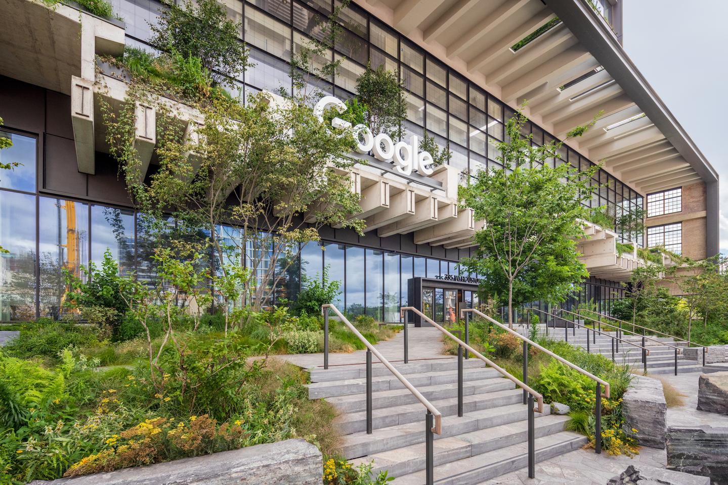 St. John's Terminal incorporates around 1.5 acres (0.6 hectares) of lush greenery