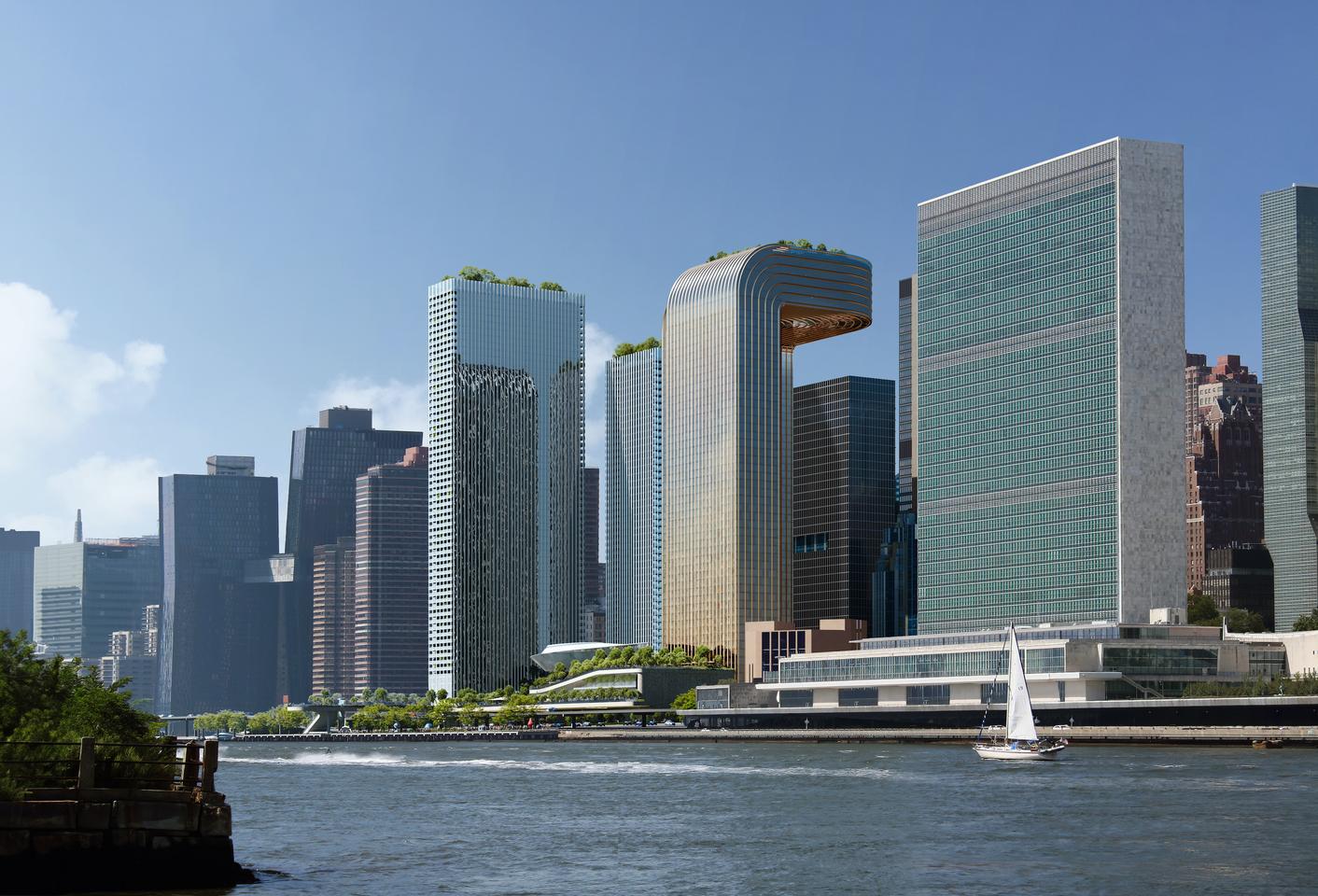 Freedom Plaza's towers will be carefully situated to maintain views for nearby areas