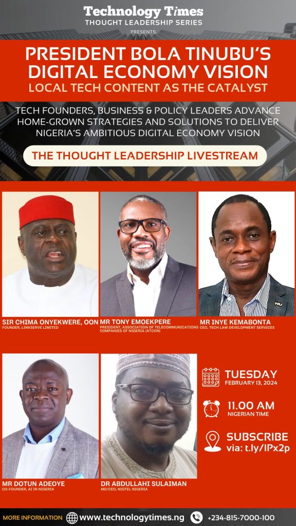 President Tinubu’s digital economy vision comes under focus on Technology Times Thought Leadership Series